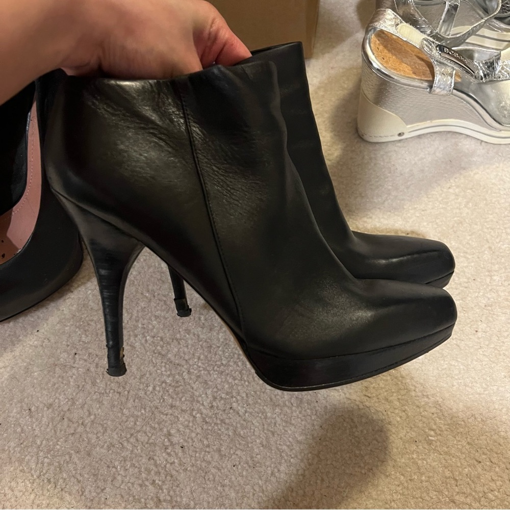 authentic leather booties